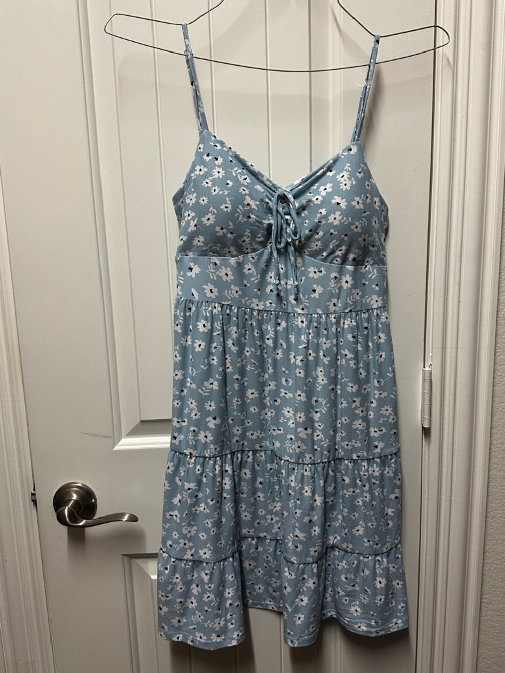 Floral Blue Women Teen Dress